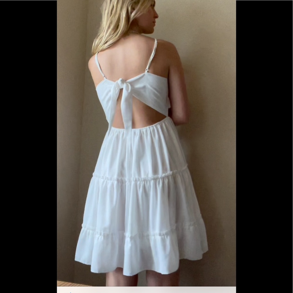 Beautiful feminine white dress